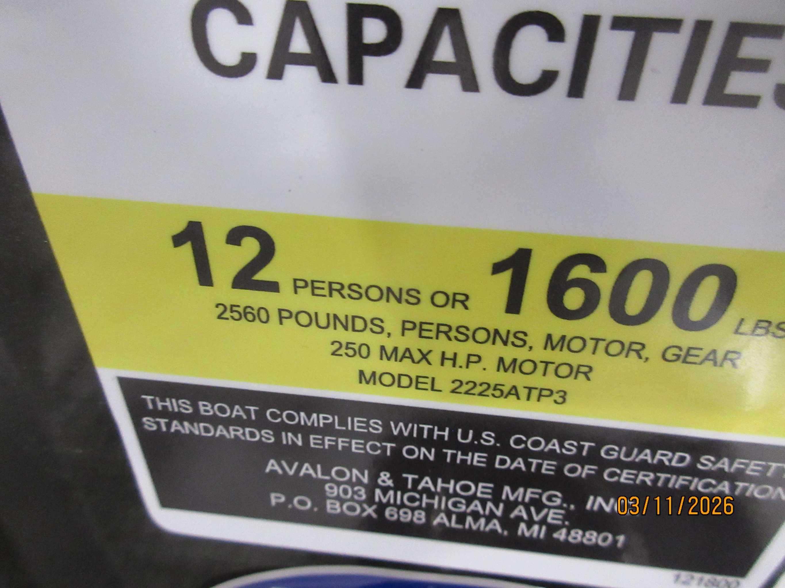 2026 Avalon 2385 25 Venture 85 VRB