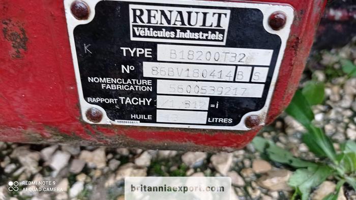 Used 1995 RENAULT 385 engine & B18 manual gearbox for Renault Magnum AE tractor unit.