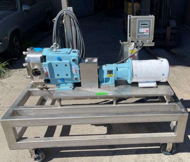 Used Waukesha Cherry-Burrell SPX Process Equipment Used Sanitary Pump. Model #130 U2:  Serial #407728-06: Powered by 3 HP 208/230/460 Volt Motor