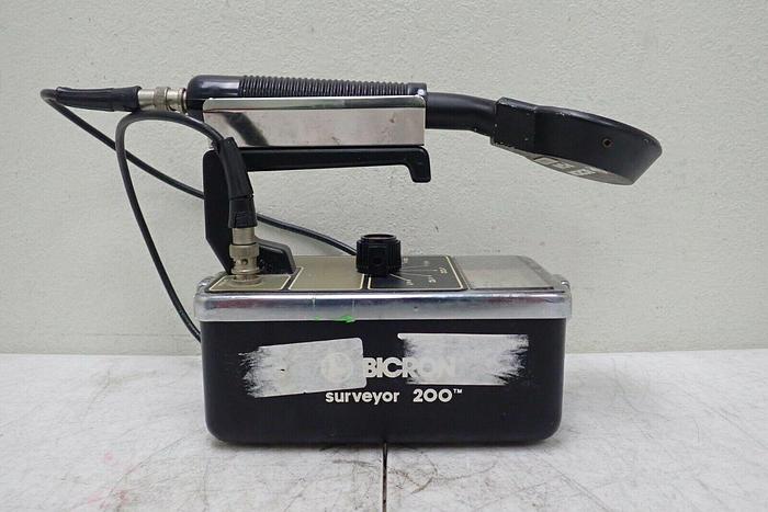 Used Bicron Model Surveyor 200 Meter Geiger Counter with PGM Pancake Probe