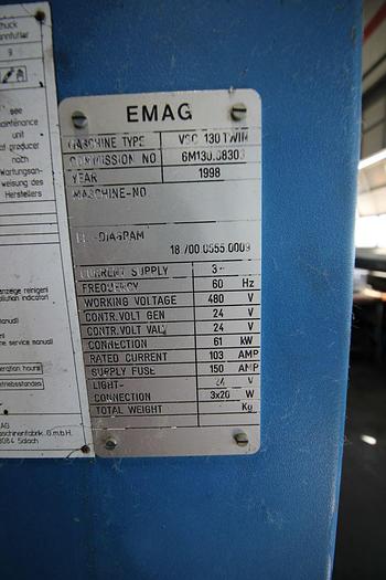 Used EMAG VSC 130 TWIN 2 SPINDLE VERTICAL CNC LATHE