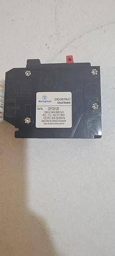 Westinghouse circuit Breaker GFCB120 1 pole 20amp 120vac New in Box(106)