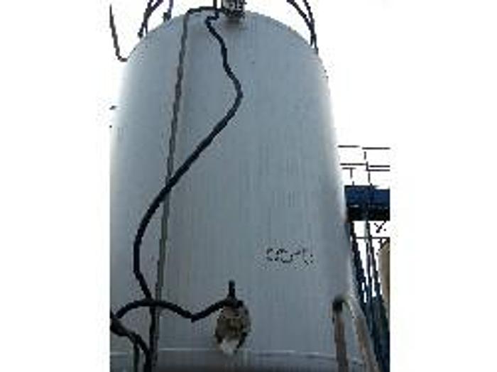 Used Pfaudler 5000 gallon vertical glass lined tank