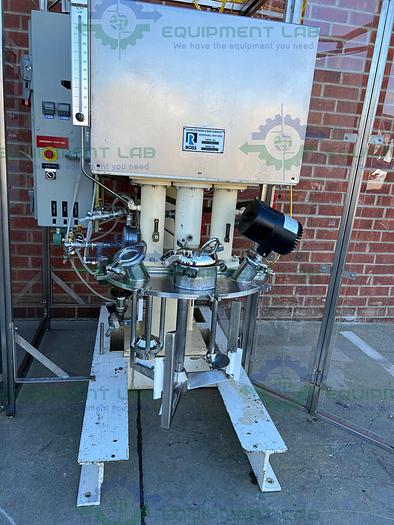 Used Ross  PVM 40 Stainless Steel Triple Shaft Mixer w/ Two 40 Gallon Tanks