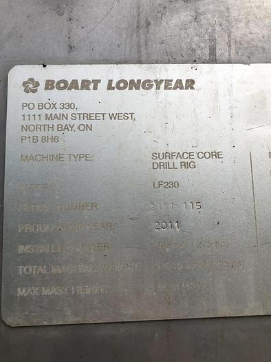 Used HB19393 Longyear LF230 Deep Hole Capacity Core Drill on Tracks
