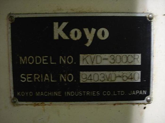 Used KOYO KVD300CR VERTICAL DOUBLE DISC GRINDER