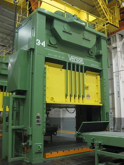 600 ton Verson 132"x86" SSDC Stamping Press