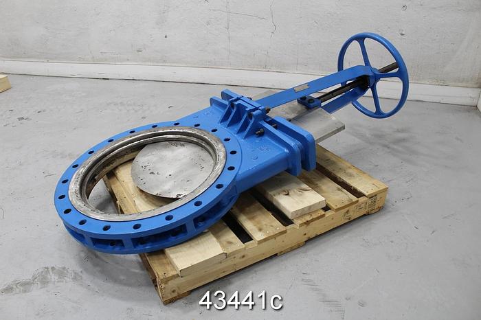 Used Fabri-Valve 24" Hand Operated Knife Gate Valve #43441