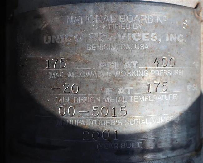 Used 12" x 164" UNICO HOLLOW FLIGHT TWIN SCREW AUGER DRYER - S/S