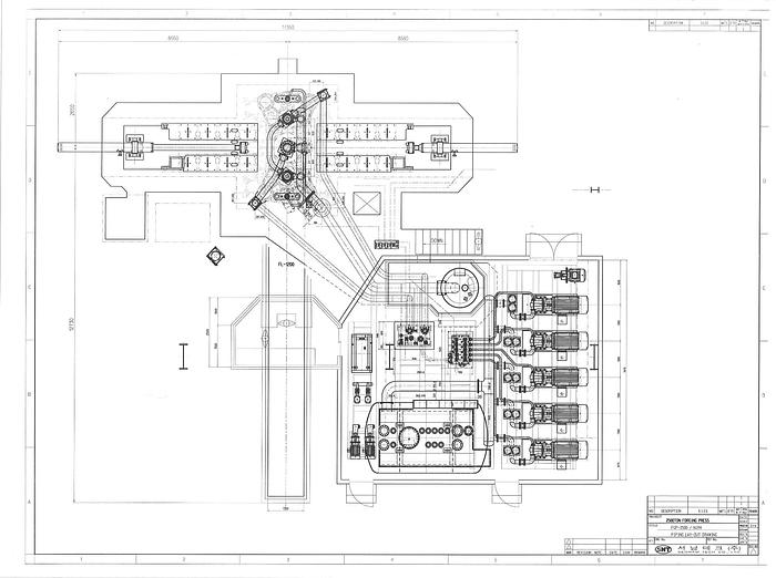 Used Press Forging Open Die Hydraulic Hyunjin Industry, Korea