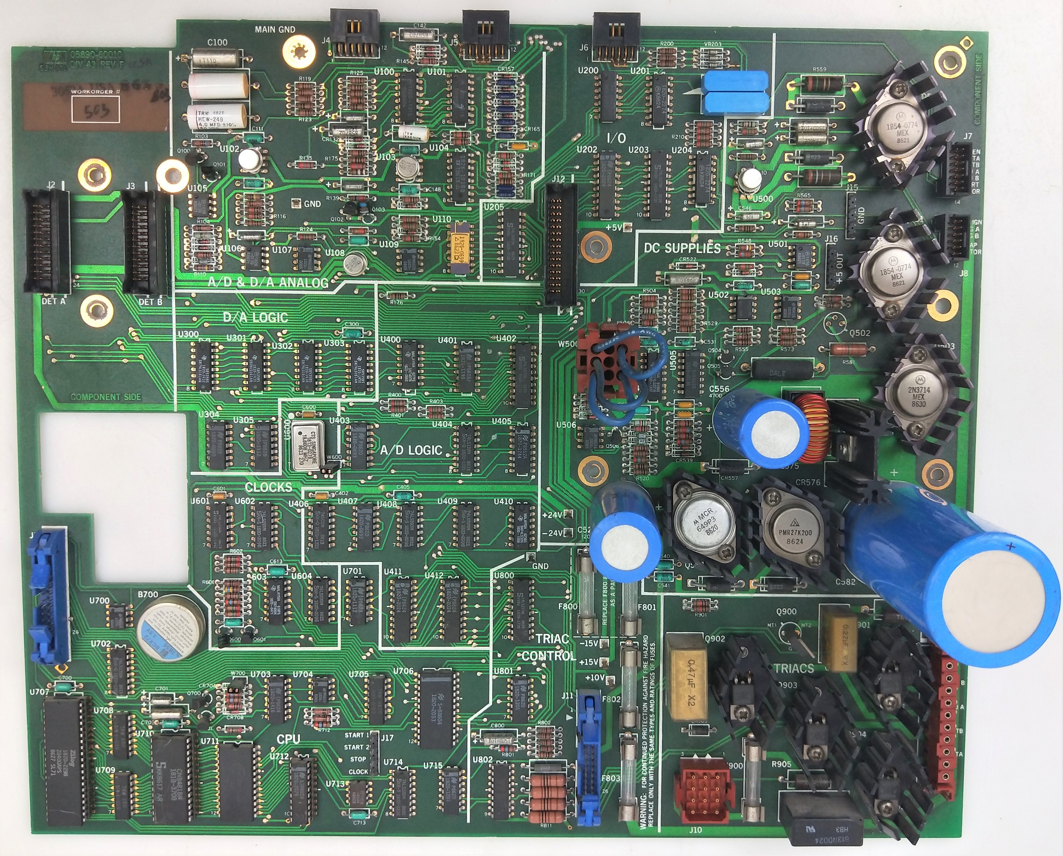 Used HP 05890-60010 Motherboard for HP 5890A GC