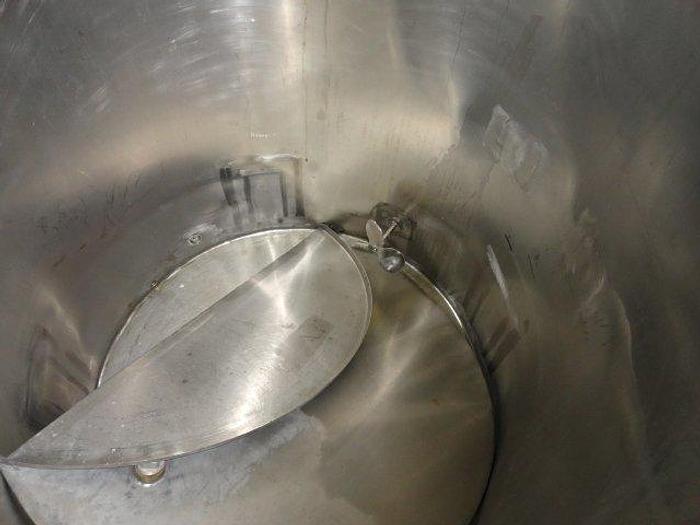 Used Perry Stainless Steel Tank; 300G Capacity w/Side Agitation
