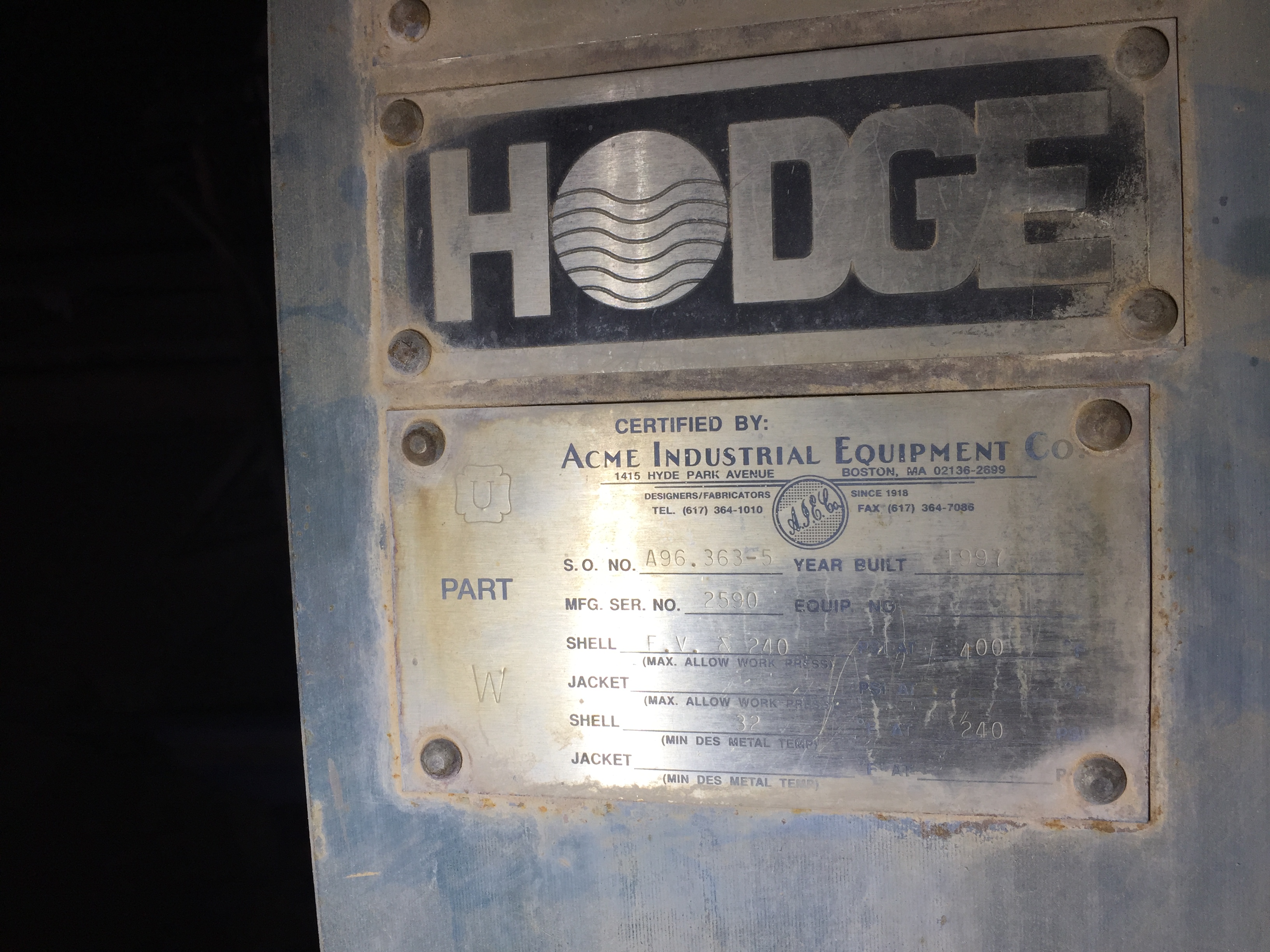 Used 1997 Hodge