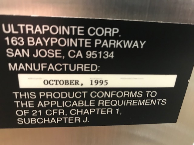 Used KLA-TENCOR ULTRAPOINTE 1010