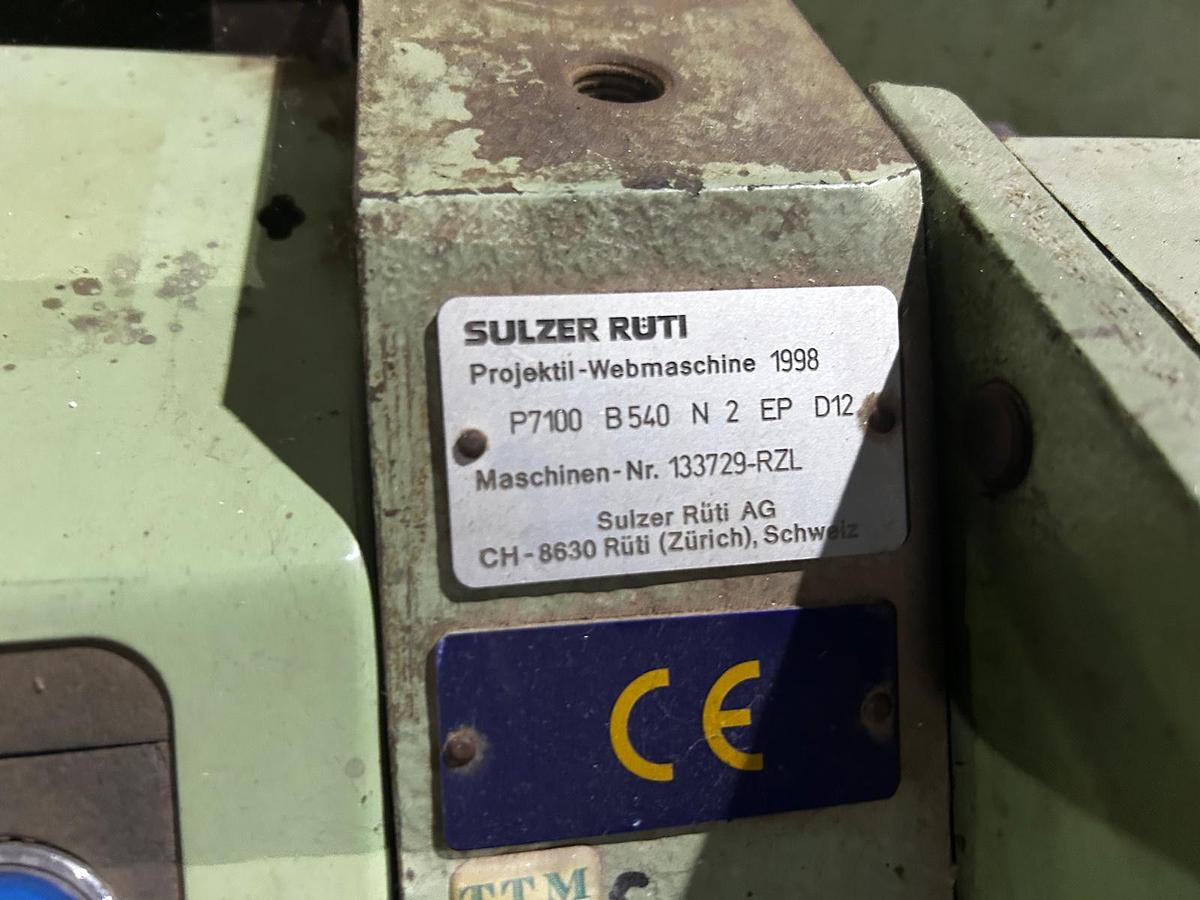 Gebraucht 04 SULZER PROJECTILE LOOMS P7100 B540 N2 EP D12