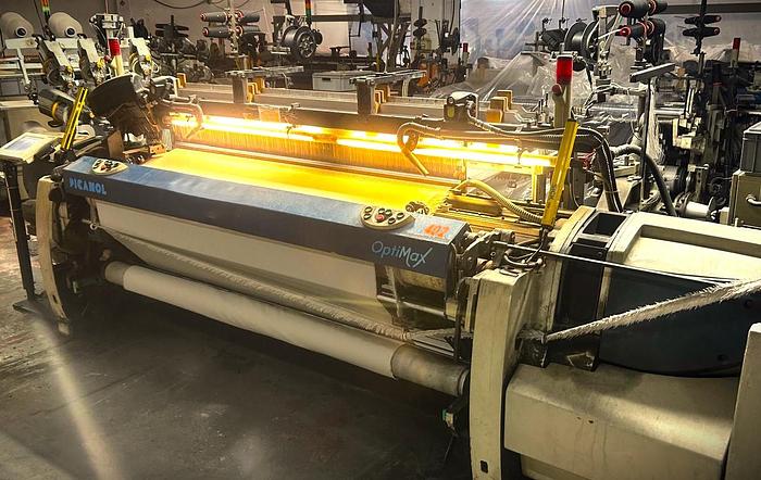 Gebraucht 10 Picanol Greiferwebmaschinen, Optimax-8-R – 220 cm