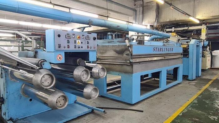 Gebraucht STARLINGER STAREX POLYPROPYLENE TAPE EXTRUDING LINE, 1995 TYPE: 1000 MASTER -90/30 D