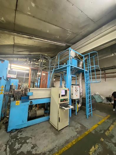 Gebraucht COMPLETE BARMAG PP/PE TAPE EXTRUSION LINE, 2003 Type: Barmag FB9-1300-WS/HT