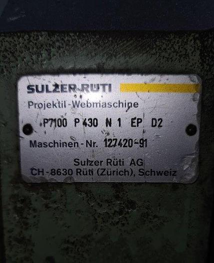 Gebraucht 01 SULZER PROJECTILE LOOMS P7100 P430 N1 EP D2