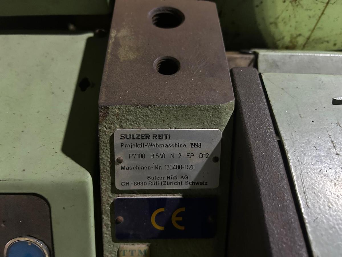 Gebraucht 04 SULZER PROJECTILE LOOMS P7100 B540 N2 EP D12
