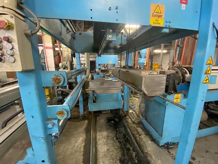 Gebraucht COMPLETE BARMAG PP/PE TAPE EXTRUSION LINE, 2003 Type: Barmag FB9-1300-WS/HT