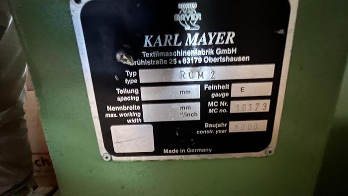 Gebraucht 01 gebrauchte Karl Mayer Musterkettenschärmaschine, Typ ROM2