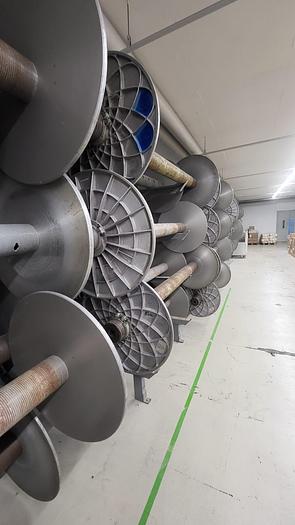 Gebraucht l) Ca. 100 Scholze Kettbäume für 220cm Dornier Webstühle