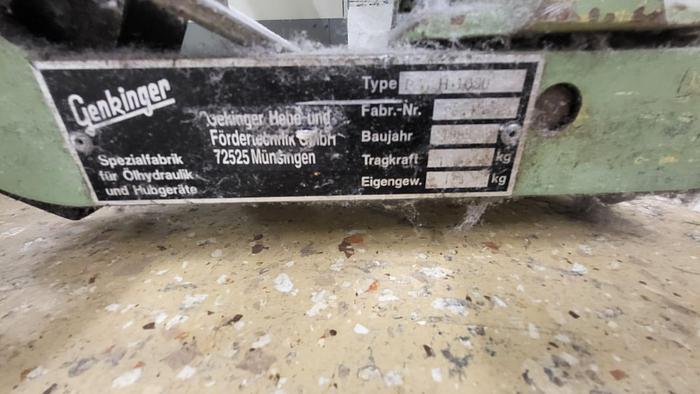 Gebraucht q) 06 Kettbaum- und Geschirrwagenwagen, Fabrikat Genkinger