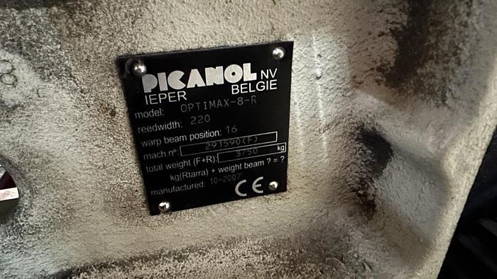 Gebraucht 20 gebrauchte Picanol Greiferwebmaschinen, Typ Optimax-8-R 220 mit Stäubli Schaftmaschine