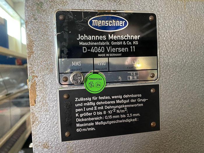 Gebraucht Menschner Warenschaumaschine