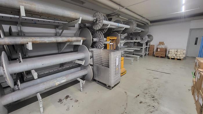 Gebraucht l) Ca. 100 Scholze Kettbäume für 220cm Dornier Webstühle