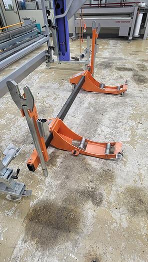 Gebraucht q) 06 Kettbaum- und Geschirrwagenwagen, Fabrikat Genkinger