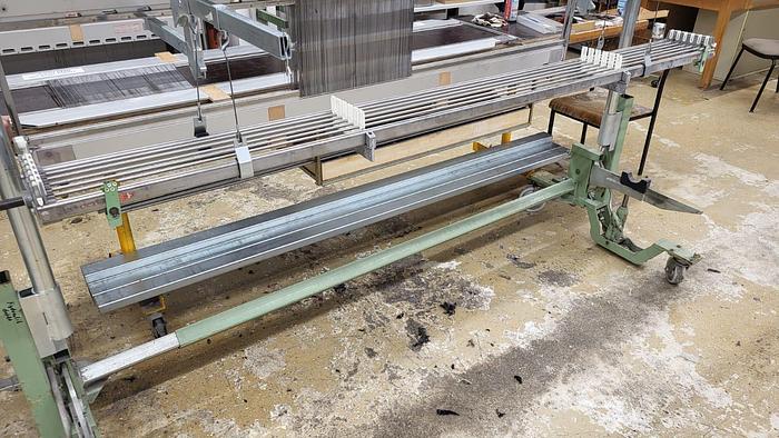 Gebraucht q) 06 Kettbaum- und Geschirrwagenwagen, Fabrikat Genkinger