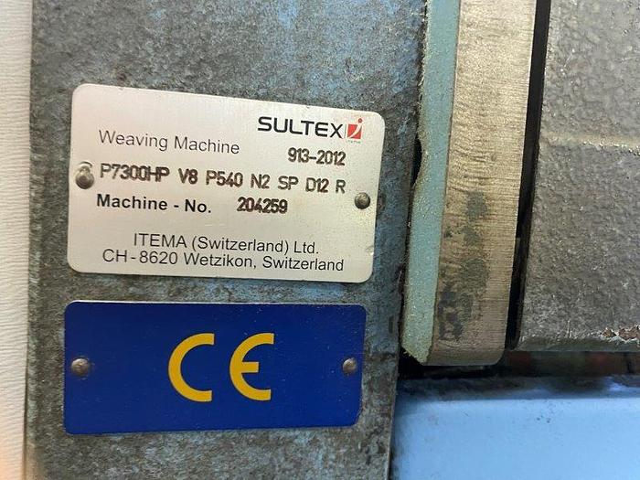 Gebraucht 02 ITEMA / SULTEX PROJECTILE LOOMS P7300 HP V8 P540 N2 SP D12 R