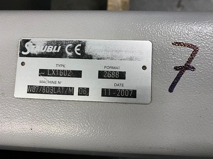 Gebraucht 09 Stäubli Jacquard Maschinen LX 1602 - 2688, Bj. 2007