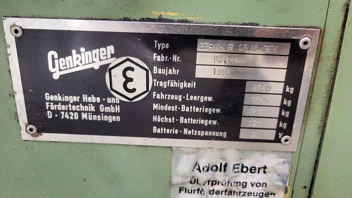 Gebraucht f) 01 Kettbaum- und Geschirrwagen, Fabrikat Genkinger QSC (Quick-Style-Change)