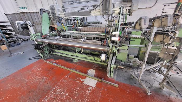 Gebraucht 2 x Dornier Greiferwebmaschine, Typ HTVS 6/S Nennbreite 230 cm, Bj. 2004!, AT2 Dialog Panel