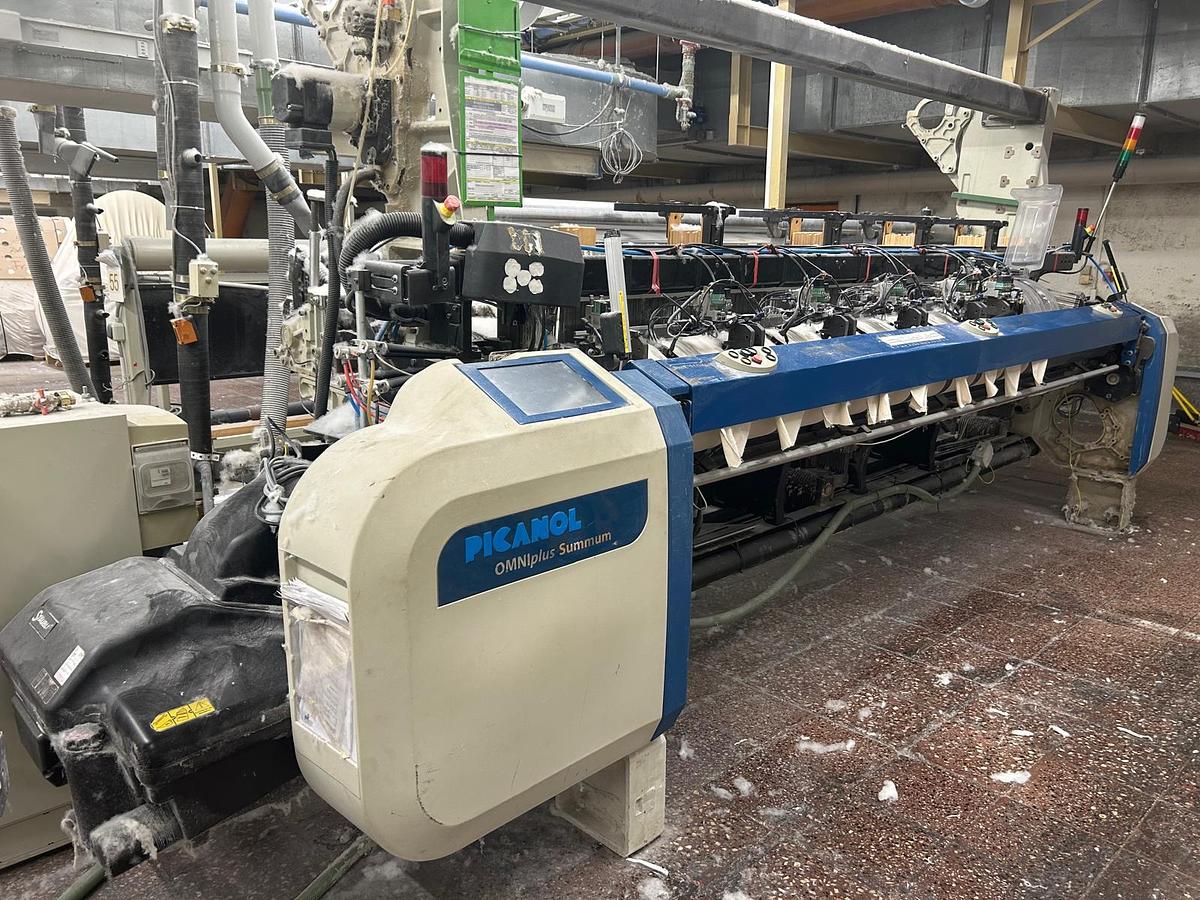 Gebraucht 01 sets Picanol Air-Jet Weaving Loom, type OmniPlus Summum – 340-F-4-R