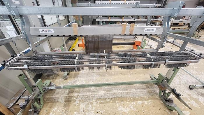 Gebraucht q) 06 Kettbaum- und Geschirrwagenwagen, Fabrikat Genkinger