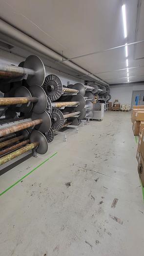 Gebraucht l) Ca. 100 Scholze Kettbäume für 220cm Dornier Webstühle