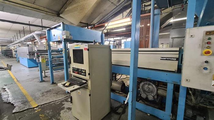 Gebraucht COMPLETE BARMAG PP/PE TAPE EXTRUSION LINE, 2003 Type: Barmag FB9-1300-WS/HT