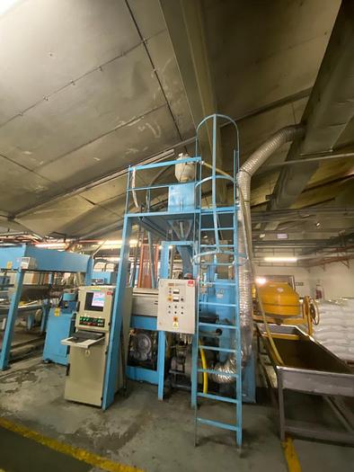Gebraucht COMPLETE BARMAG PP/PE TAPE EXTRUSION LINE, 2003 Type: Barmag FB9-1300-WS/HT