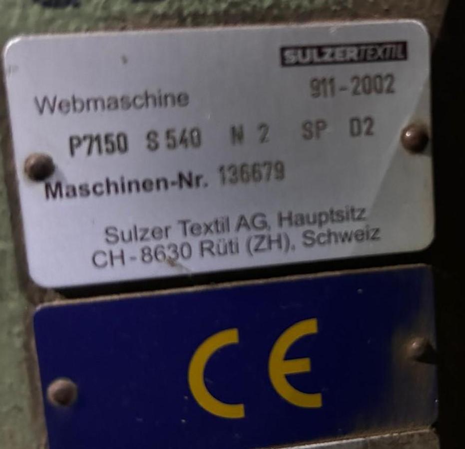 Gebraucht 01 SULZER PROJECTILE LOOMS P7150 P540 N2 SP D2