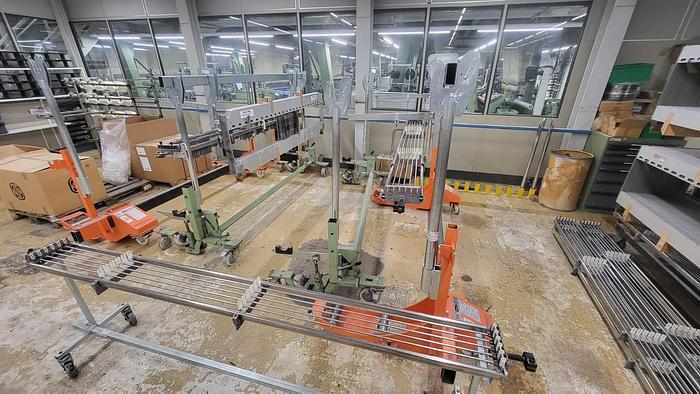 Gebraucht q) 06 Kettbaum- und Geschirrwagenwagen, Fabrikat Genkinger