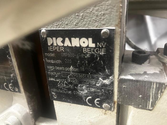 Gebraucht 01 set Picanol Air-Jet Weaving Looms, type OmniPlus 800  – 220-4R