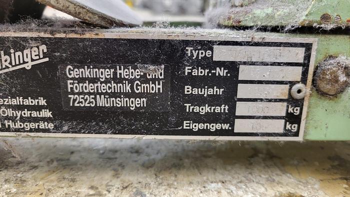 Gebraucht q) 06 Kettbaum- und Geschirrwagenwagen, Fabrikat Genkinger