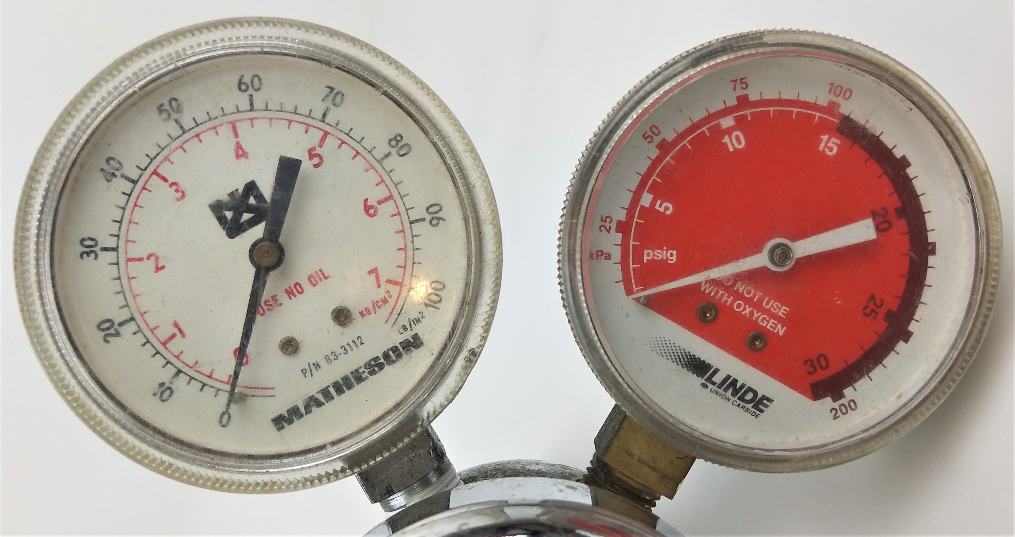 Used Union Carbide Purox CGA-510 Regulator with Gauges