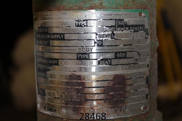 Used Fisher  Steam Control Valve, 2", #28468