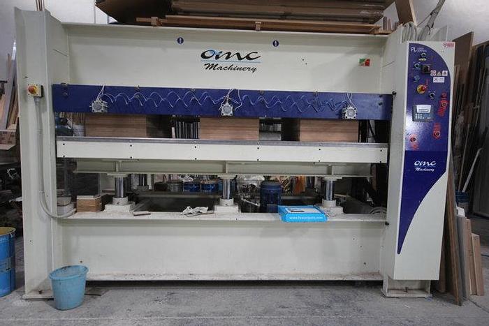 Usato 2007 Block board hot press OMC pressa per listellare OMC