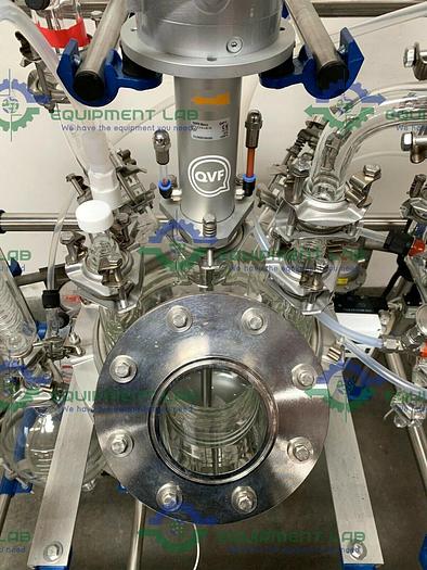 Used De Dietrich Distillation Skid w/ 16 Liter Jacketed Glass Reactor & Mixer